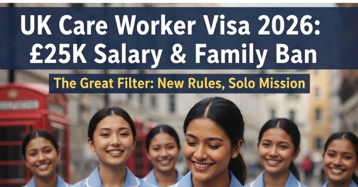 UK Care Worker Visa 2026: New £25,000 Salary Rules & Family Sponsorship Updates