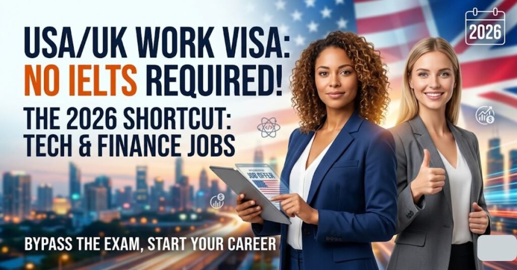 How to Get a USA/UK Work Visa Without IELTS: The 2026 Shortcut