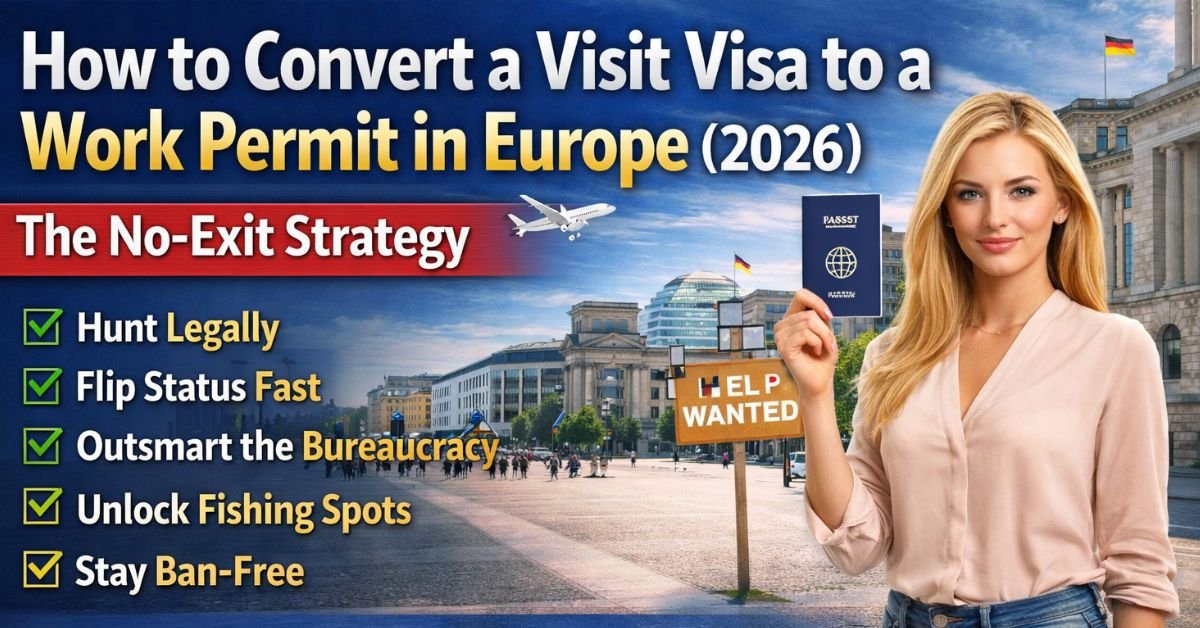 How to Convert a Visit Visa to a Work Permit in Europe (2026): The No-Exit Strategy