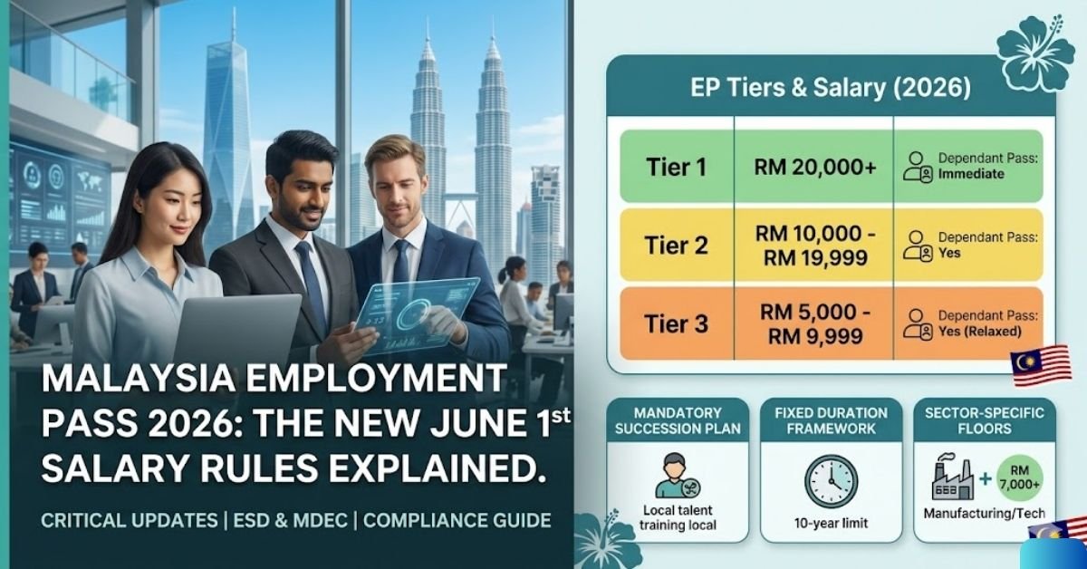 Malaysia Employment Pass 2026: The New June 1st Salary Rules Explained