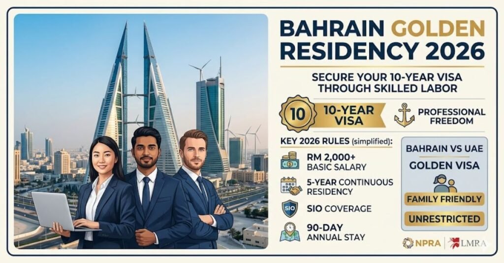 Bahrain Golden Residency 2026: How to Secure a 10 Year Visa Through Skilled Labor