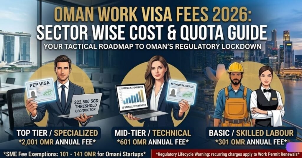 Oman Work Visa Fees 2026: Sector Wise Cost & Quota Guide