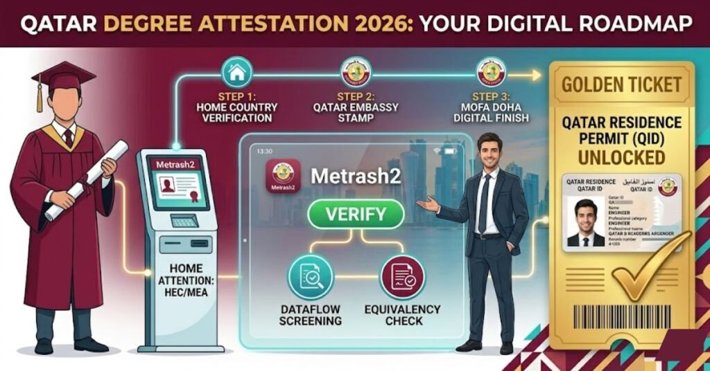 Qatar Degree Attestation 2026: Digital Guide & Visa Rules