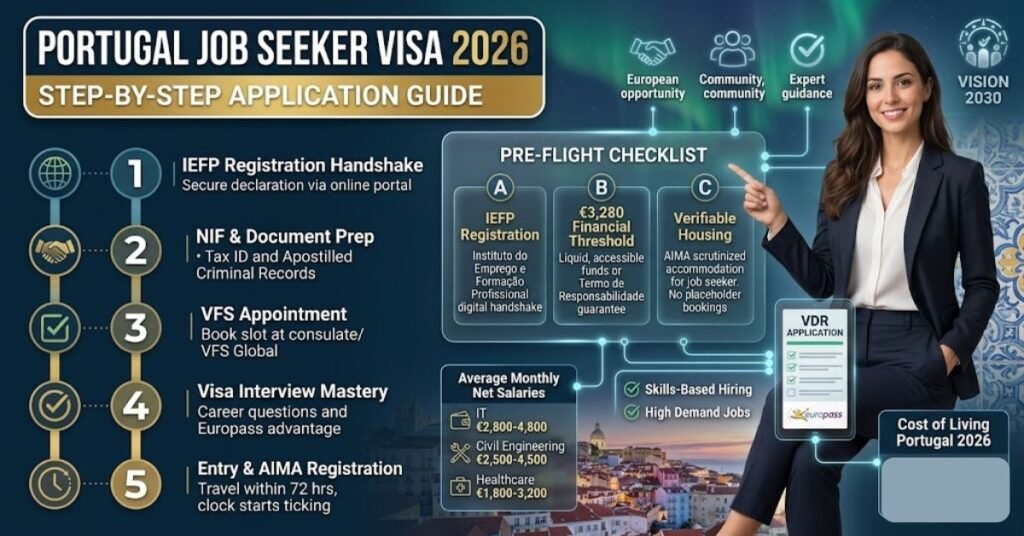 Portugal Job Seeker Visa 2026: Step-by-Step Application Guide