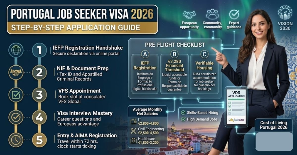 Portugal Job Seeker Visa 2026: Step-by-Step Application Guide