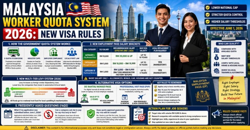 Malaysia Worker Quota System 2026: New Visa Rules