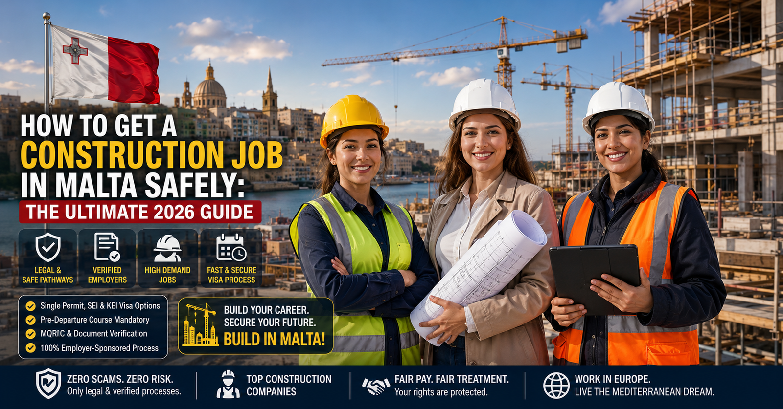 How to Get a Construction Job in Malta Safely: The Ultimate 2026 Guide
