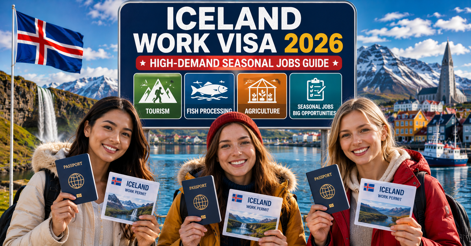 Iceland Work Visa 2026: High-Demand Seasonal Jobs Guide